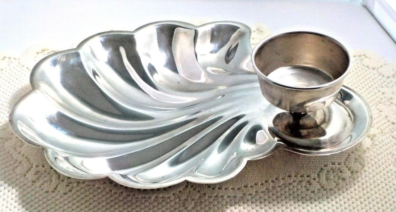 Sheffield Silver Company Silver Plate Scallop Shell Cocktail Dish 6612 Vintage