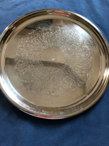 Newburyport Silvermiths 14 1/2” Platter Tray Silerplated