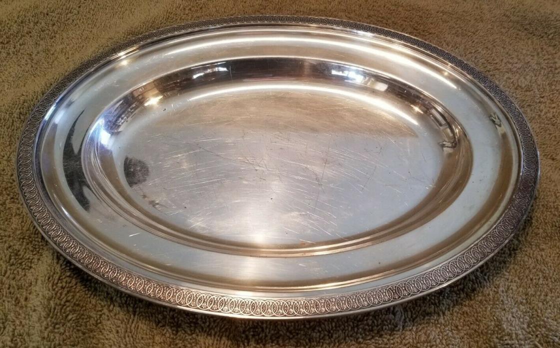 Reed & Barton 12 inch serving plate #1360 condition Good