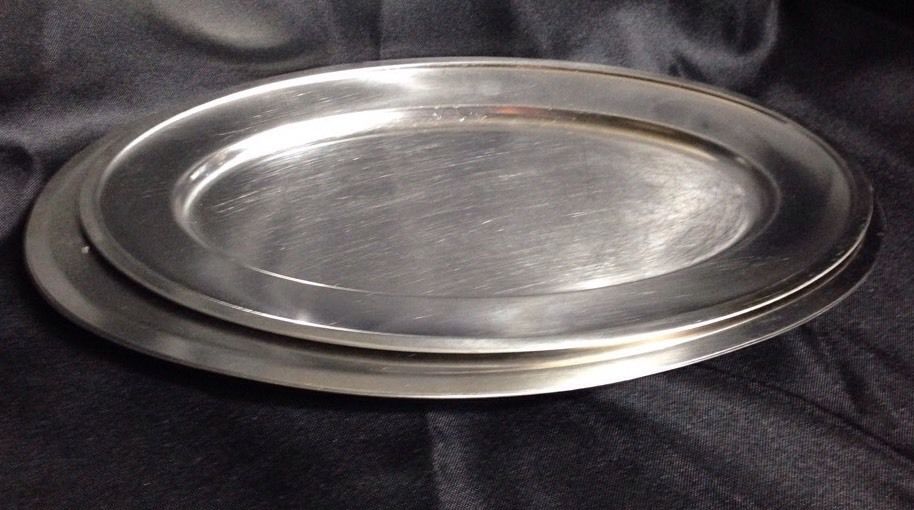 Serving Platters Large Silverplate Oval Lot of 3
