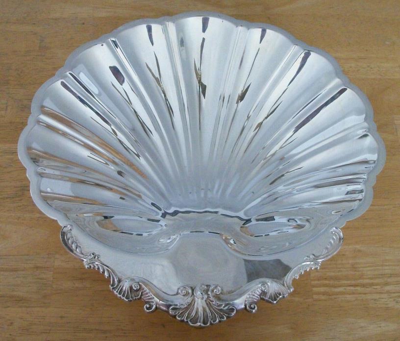 Vintage FB Rogers Silver Co. 1824  Silver on Copper Shell Dish