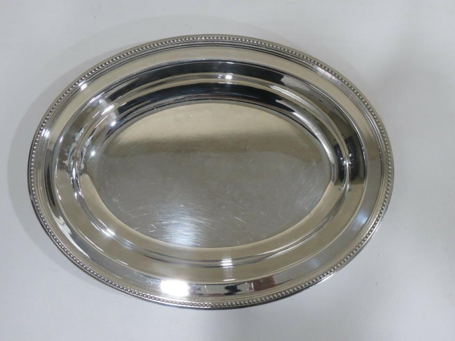 Christofle Silver Plated Oval Serving Tray, FRANCE