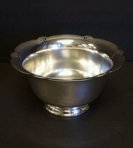 Silverplate Scalloped Pierced Edge Bowl by Rogers #42771
