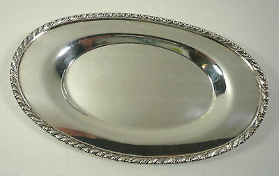 Vtg FS Co Friedman Silver Co Brooklyn NY Oval Tray Silverplate 9.25