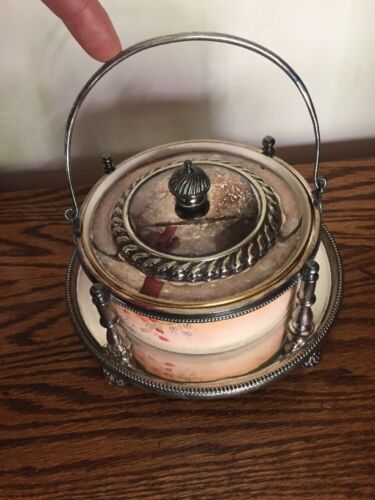 walker hall sheffield England Covered Condiment Dish