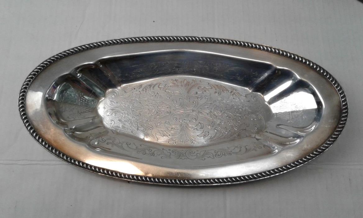 Silver Relish Platter Serving Tray Trinket Dish Art S Co SPC 87 Antique Vintage