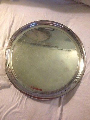 Vintage EPCA BRISTOL SILVER BY POOLE Serving Tray Round 14