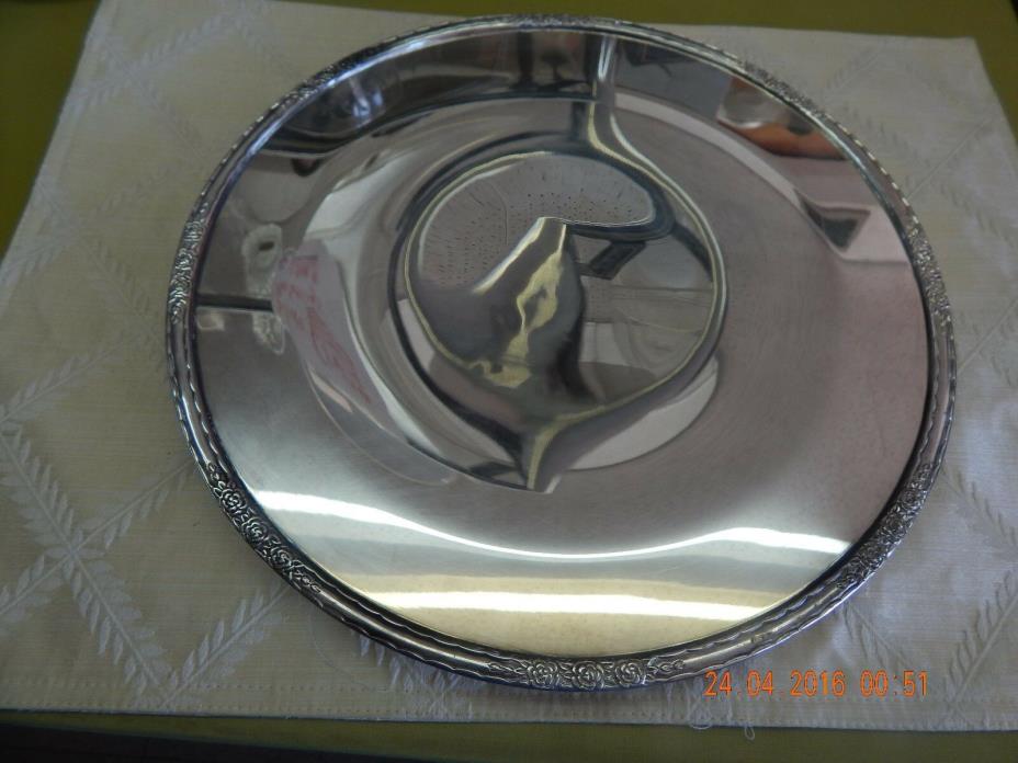 International Silver Camille footed cake plate, 6021, silverplated, 12