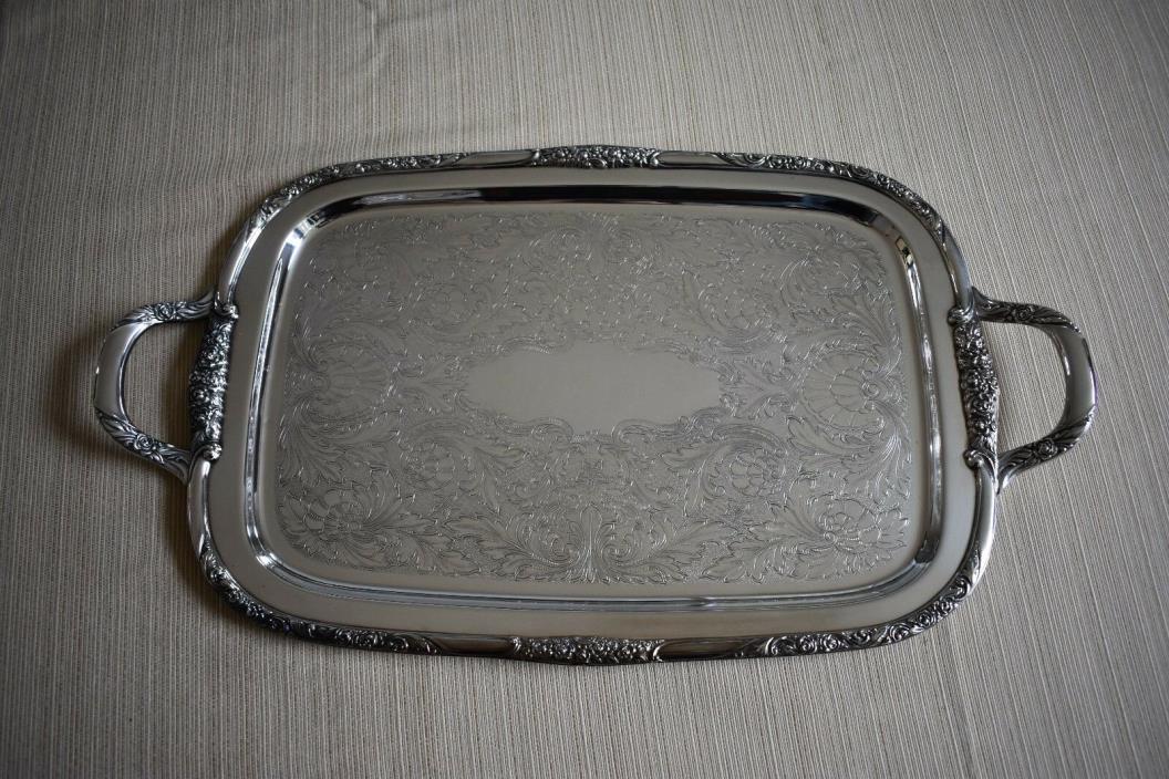 Ballad Community Silver Butlers Tray / Country Lane 1953, Vintage Silver Tray