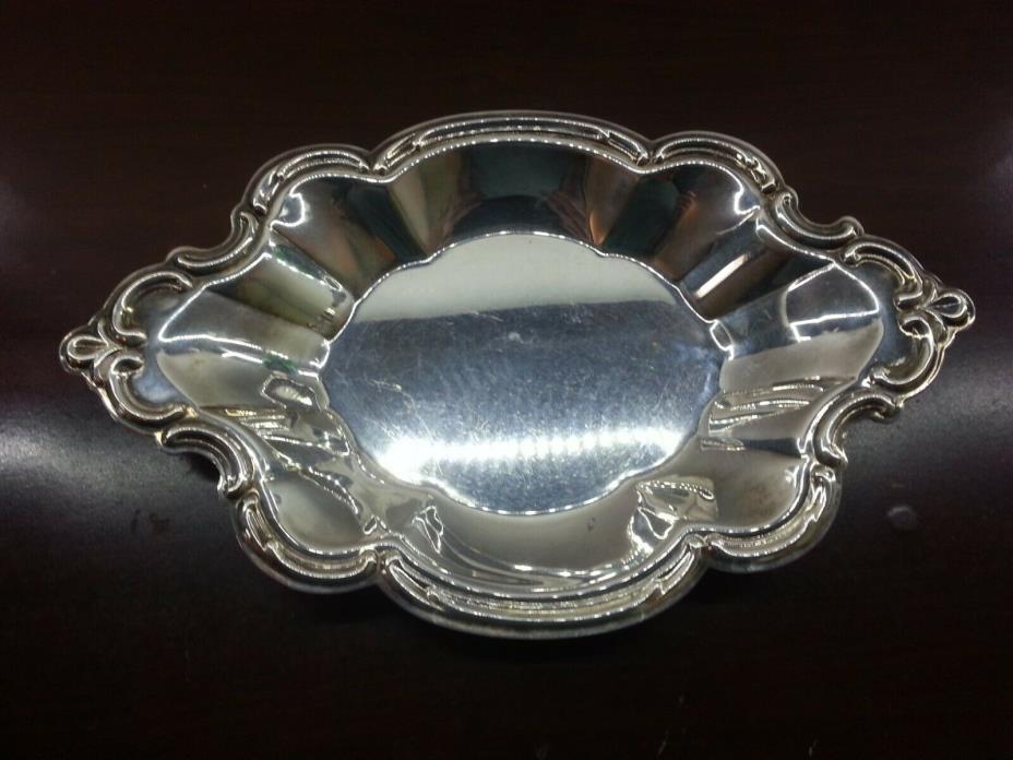 WAKEFIELD Silver Plate 6.5” X 9” Serving Tray Antique Vintage IS 548 Silverplate