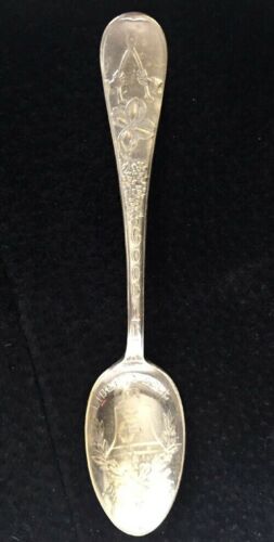 Vintage Silver Plate Good Luck Liberty Bell Philadelphia Souvenir Spoon