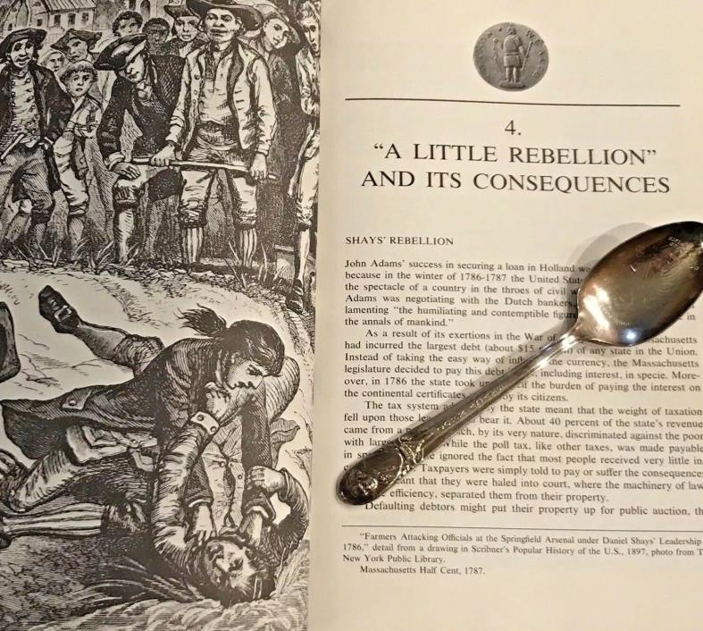 Commemorative US Presidential History Collectible Silver Spoon, Pres. John Adams