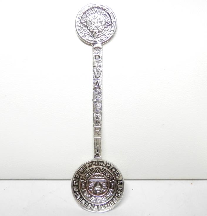 Vintage Puerto Vallarta Mexico Souvenir Mayan Coin Designs Signed EDC 422 3.75