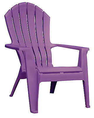 ADAMS MFG CO RealComfort Adirondack Chair, Ergonomic, Resin, Bright Violet