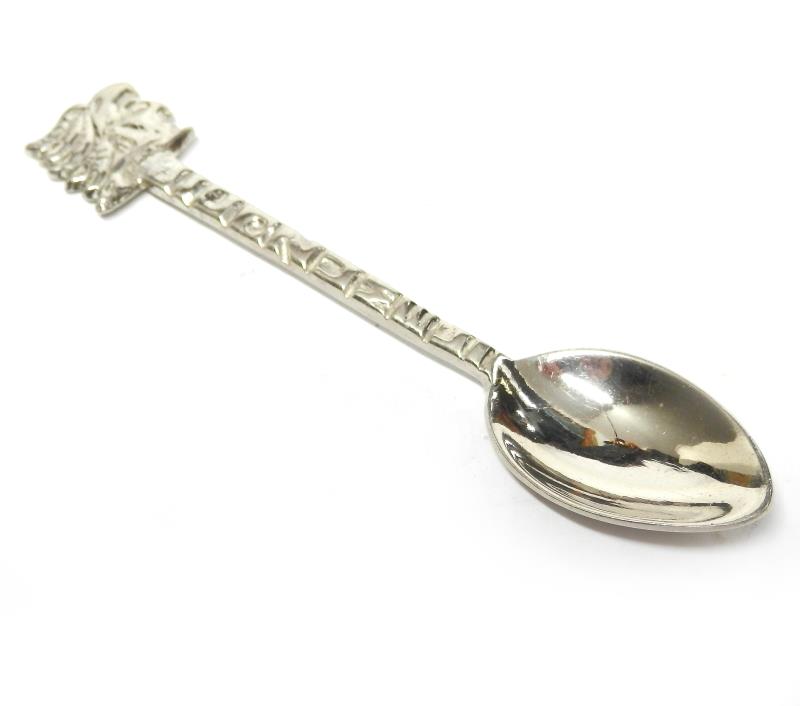 Vintage Cozumel Mexico Souvenir Spoon Alpaca Silver 3.25