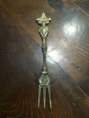 Vtg Woodward & Lothrop Dept Store Souvenir Washington DC Cocktail Fork Italy