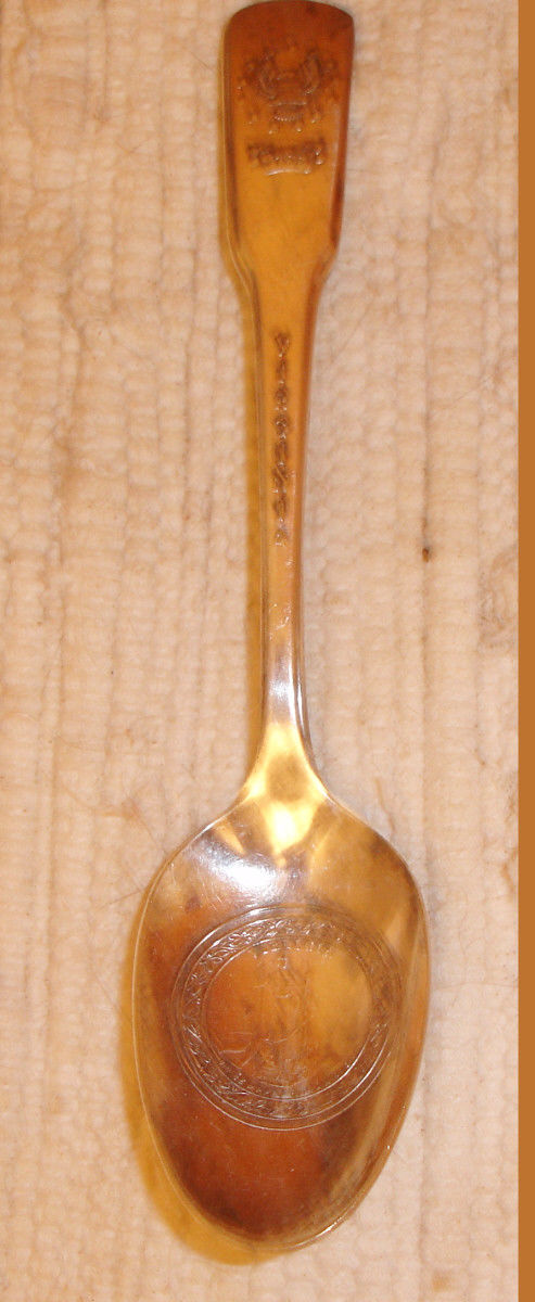 Vintage International Silver Plate IS Bicentennial Commemorative Virginia Spoon