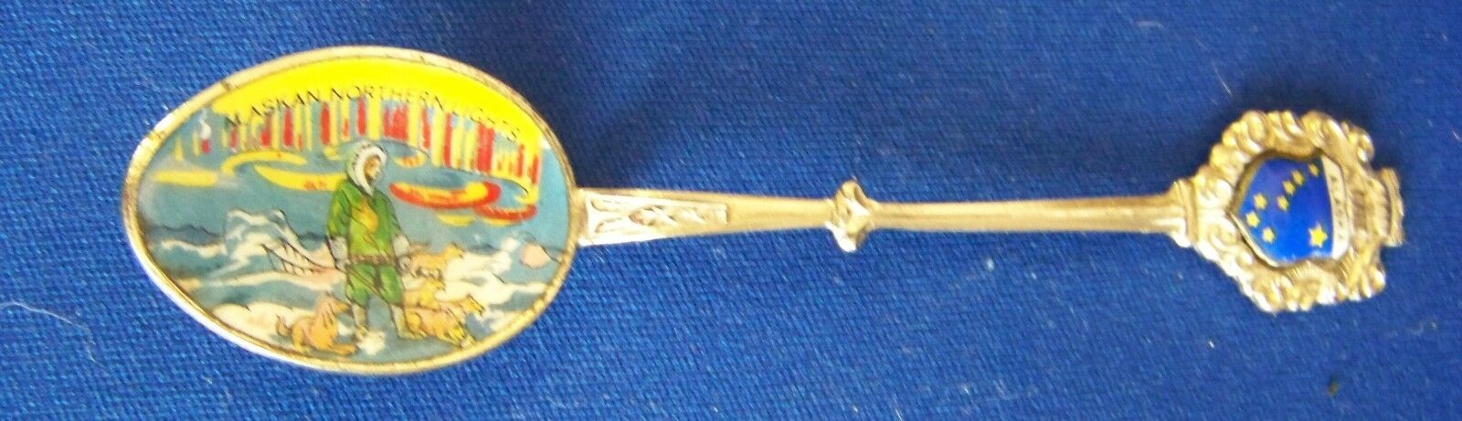 Klepa Arts Germany Alaskan Northern Lights Enamel Souvenir Spoon
