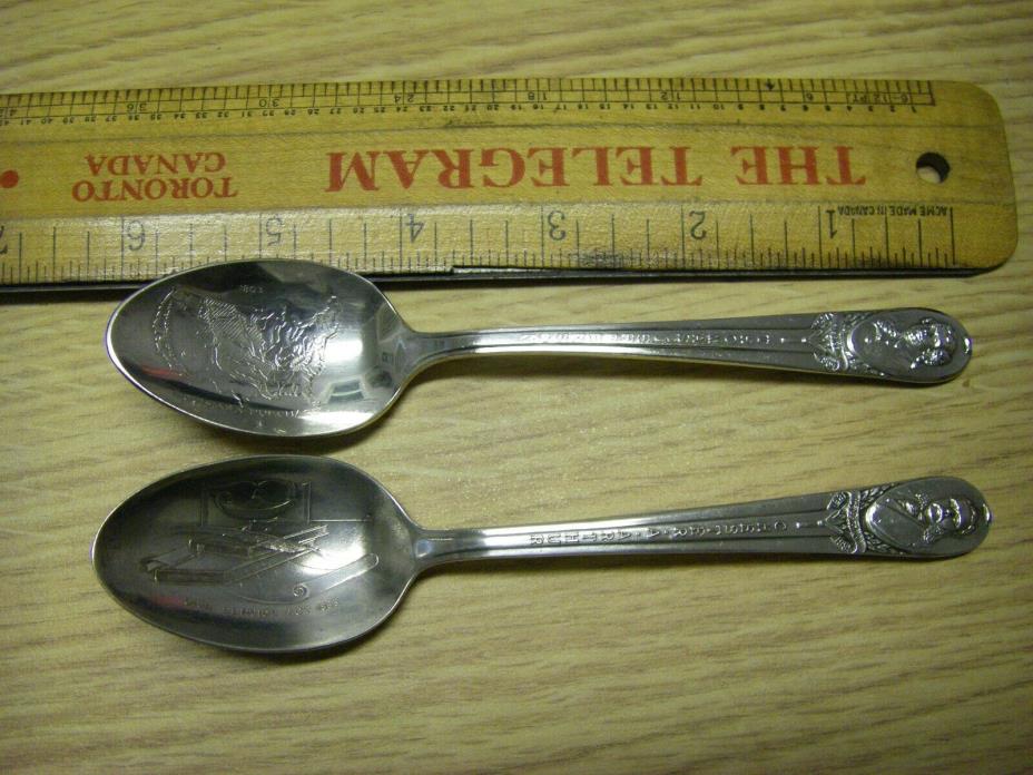THOMAS JEFFERSON & CHESTER A ARTHUR Souvenir Collectable Spoons Lot