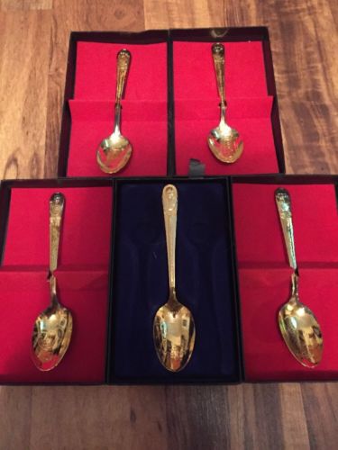 Mount Vernon Souvenir Spoon Lot WM Rogers Vintage Presidents