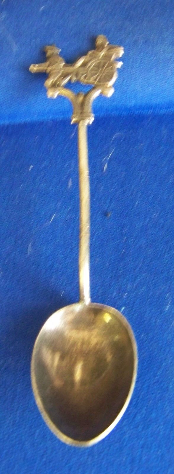 Vintage Silver Plate Rickshaw Souvenir Spoon  Hong Kong