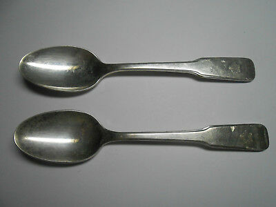 (2 Lot) VG Vtg 1970's UCONN Silver plate Spoons w/ University of Conneticut Logo