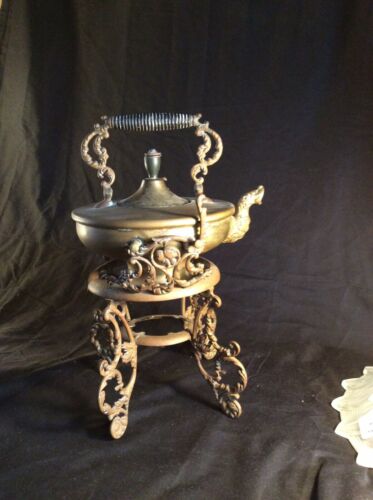Vintage Brass Tilting Teapot
