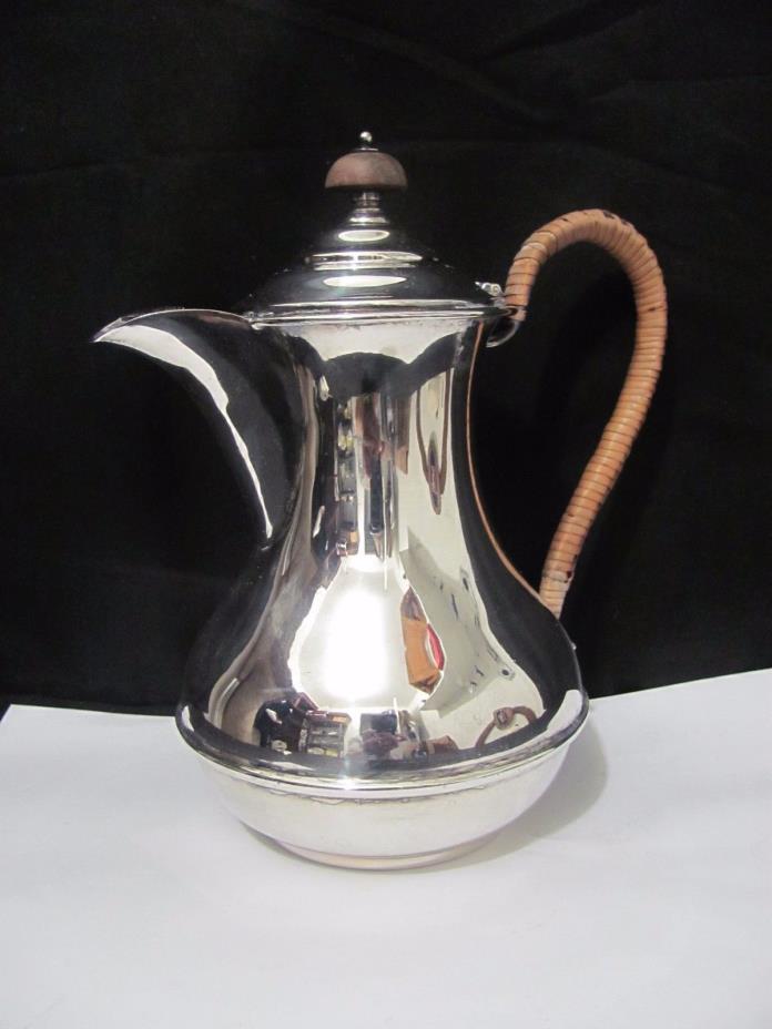 Victorian Silver Plated Hot Water Pot Richard Richardson Sheffield Reeded Handle