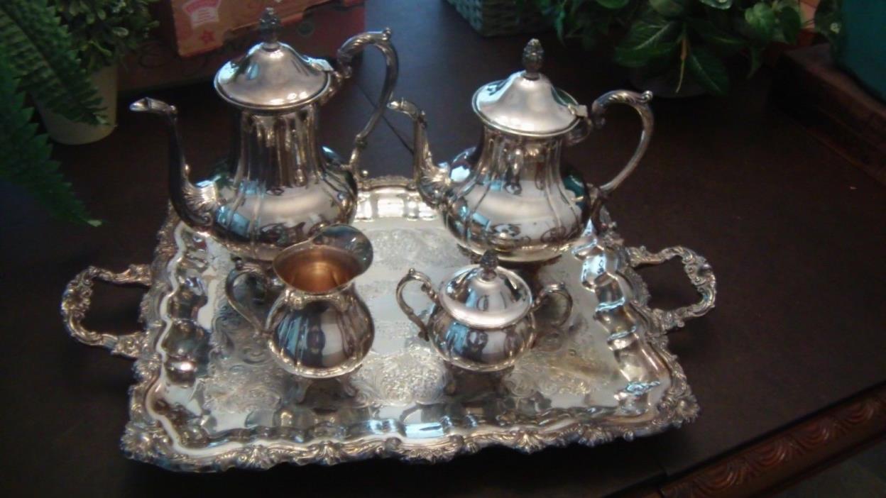 Beautiful Silverplate Tea Set - Set of 5