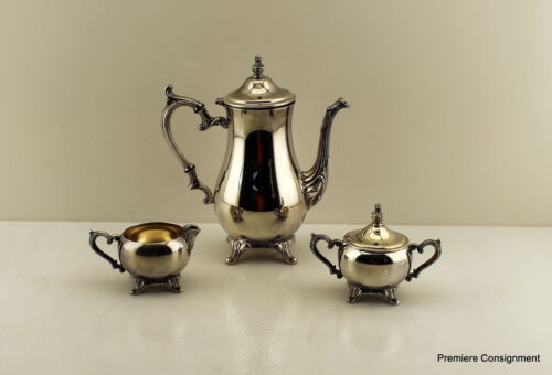 Vintage William Rodgers Silverplate Tea or Coffee Set #800