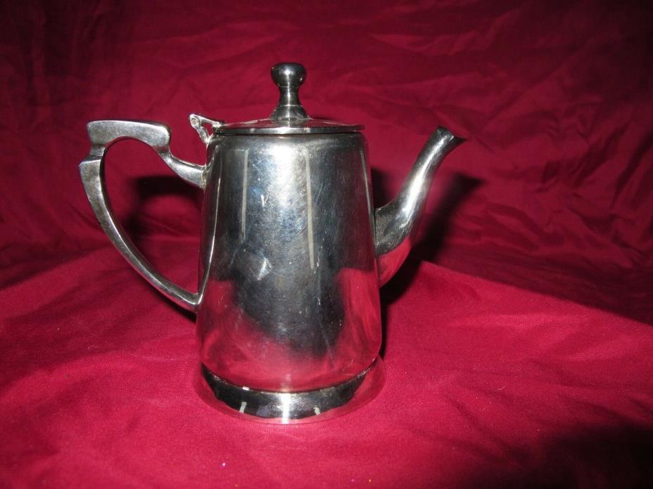 Silverplate Restoration Hotel Creamer mini Coffeepot Style