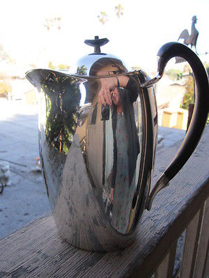 Art Deco Silverplate Coffee Pot  Achievment Community Modernist Streamline