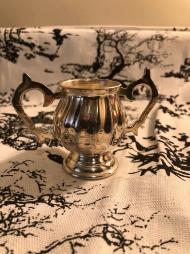 International Silver Small Tea Pitcher or Creamer with Wicker Handle