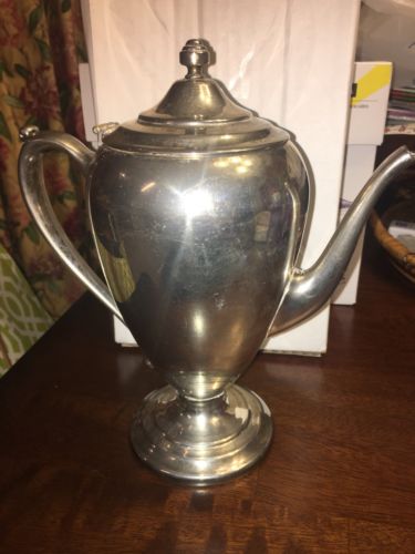 KEYSTONE SILVER Vintage Silverplate Coffee Pot / Teapot  KS Inc