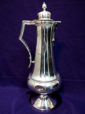 Shabby Middle Town 1898 Silver Plate Serving Aesthetic Art Decor Pitcher Ewer