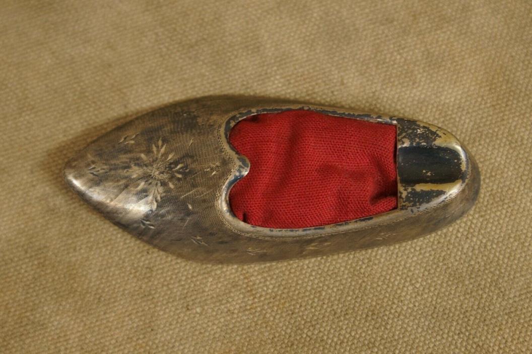 Antique Sterling Silver .925 Shoe Ashtray