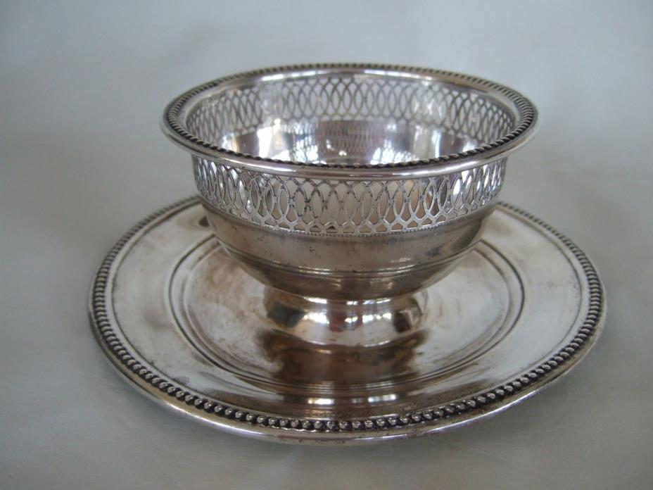 Wallace sterling nut candy bowl and dish 210 g