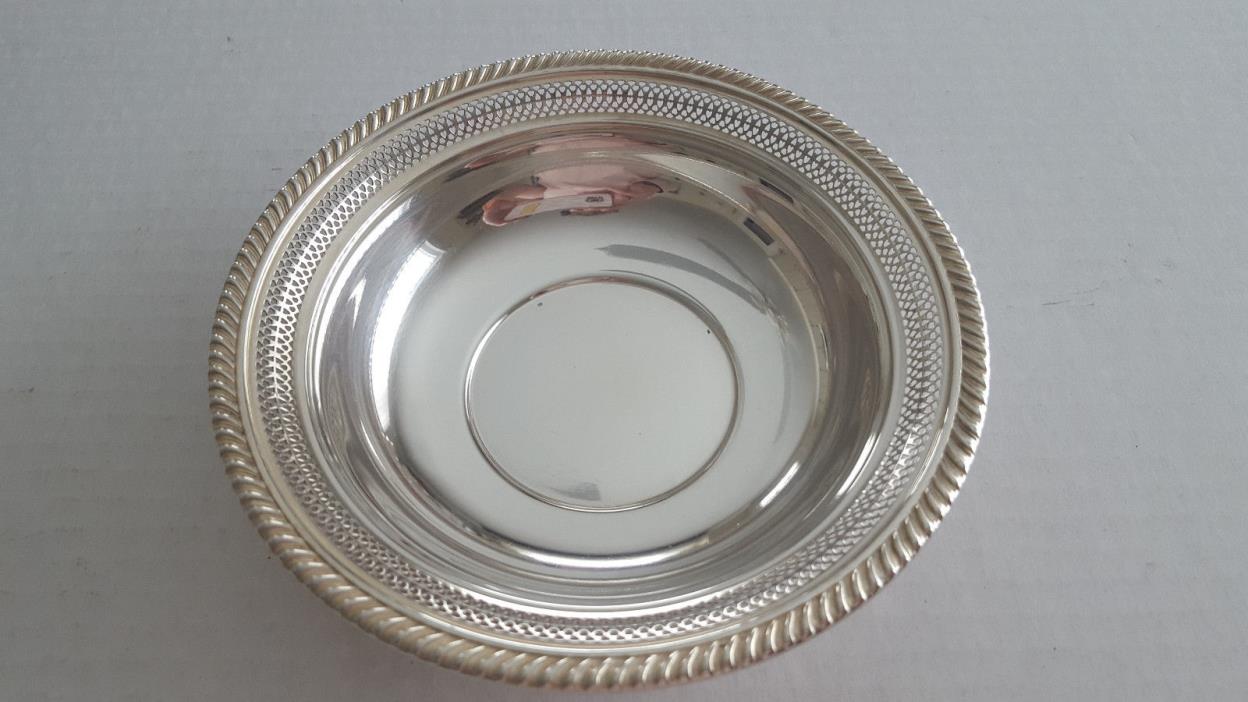 Gorham Sterling Silver Pierced Rim Bowl