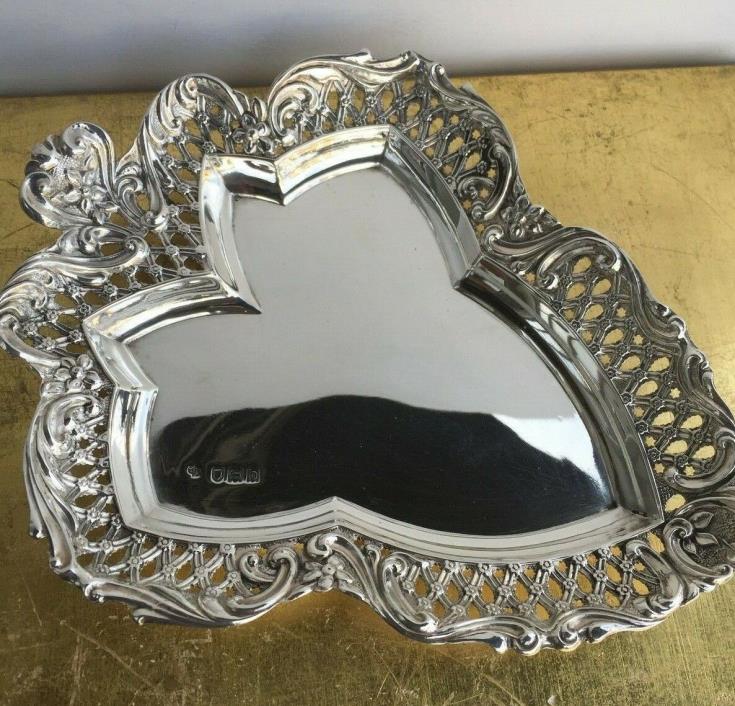 Antique English Sterling Silver Small Tray Dish