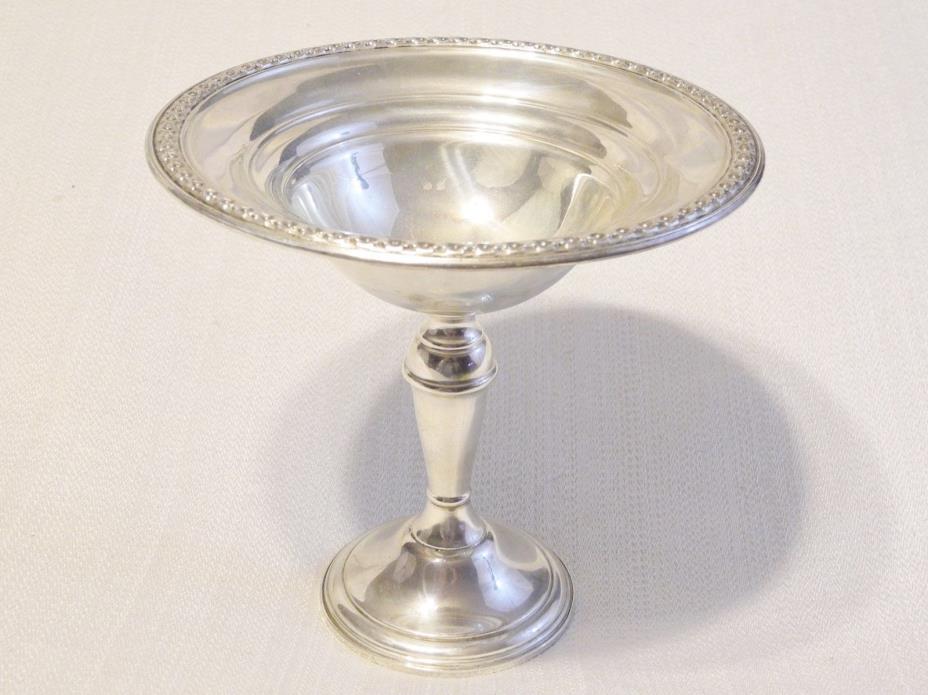 Sterling Silver Rogers 3030 Compote Footed Bowl Weighted