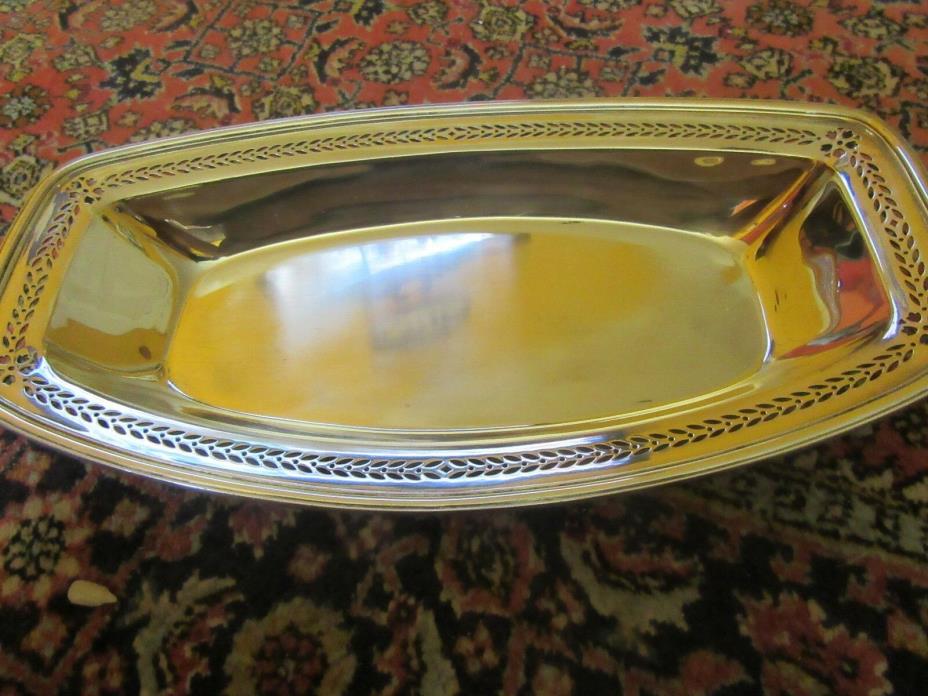 Tiffany & Co. Antique Sterling Silver Pierced Bread Tray~c1925~11731