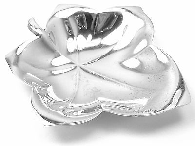 AUTHENTIC! 3 SET TIFFANY & CO STERLING SILVER LEAF SHAPE CANDY AND NUT DISH