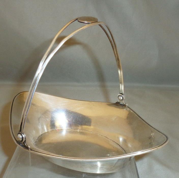 Sterling Silver Nut Bowl with Movable Handle