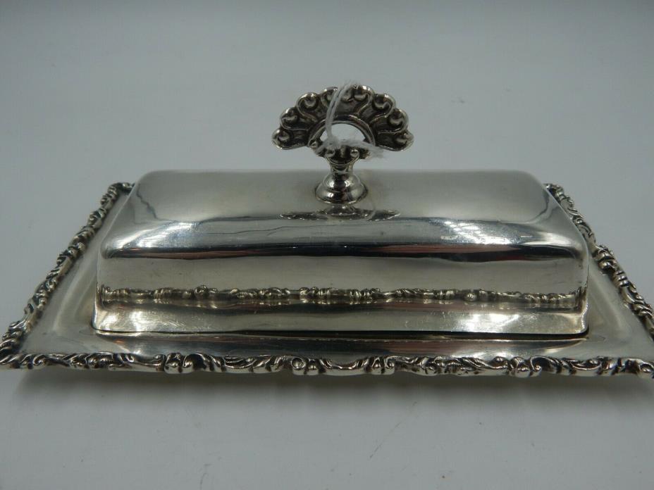 Sterling Silver 925 Butter Dish Vintage Mexican de la Erma 287 g