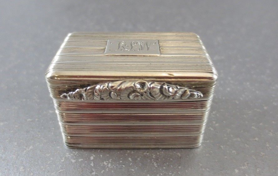 REGENCY STERLING GEORGIAN NUTMEG GRATER. BIRMINGHAM 1819. LOVELY!!