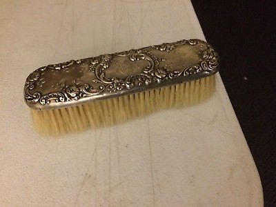 Antique Sterling Silver Birmingham English Import Rerpouse Brush Flowers