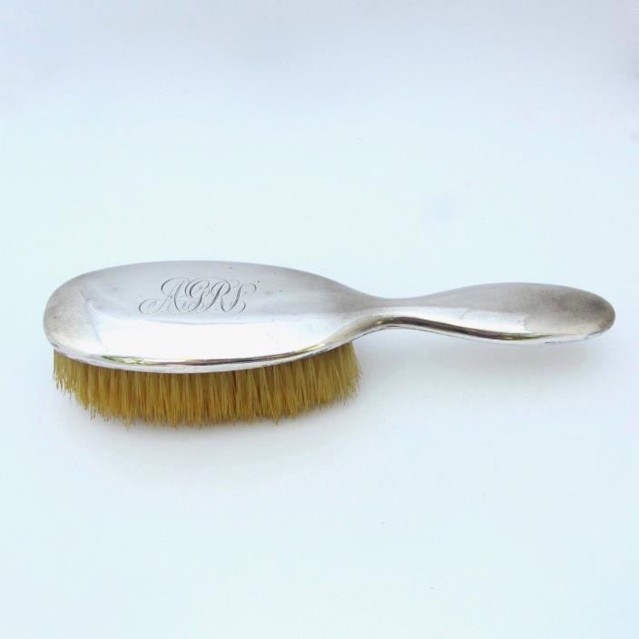 Antique Gorham Sterling Silver Hair Brush 1887 Monogrammed