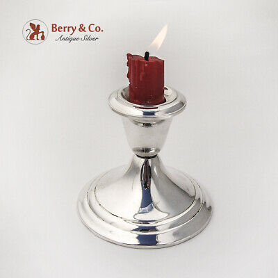 Vintage Console Candle Holder Weighted Base Gorham Sterling Silver