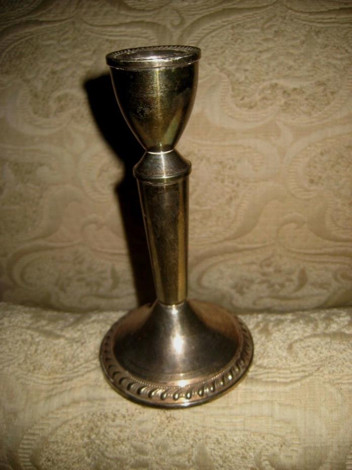 Vintage TALL Mayflower Sterling  Silver Candle Stick Holder Needs Polish