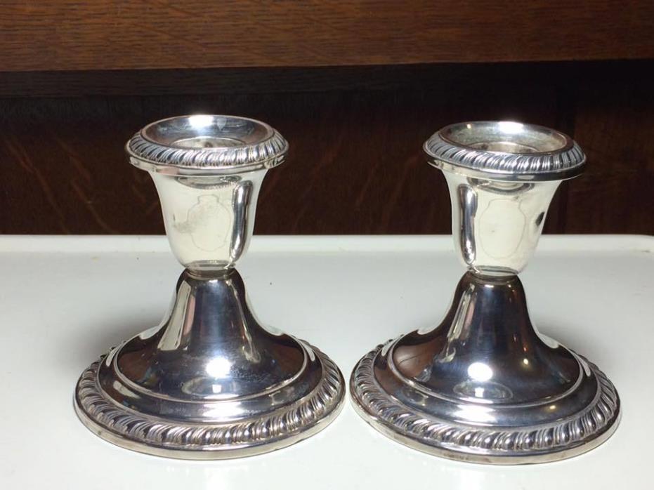 Gorham weighted sterling silver candlestick holders